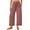 A02_Watermelon Red, variant on Yghzkop Sweatpants Women Summer Solid Color Casual Pants High Waisted Drawstring Trousers with Side Pockets Straight Wide Leg Sports Yoga Cropped Pants