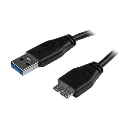 UPC: 0065030859721 | StarTech.com 3m (10ft) Slim SuperSpeed USB 3.0 A to Micro B Cable – M/M