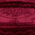 thumbnail image 4 of Heavy Thick Bed Blanket 9Lb for Winter,1 Ply Warm Bed Blanket King,85"x95",Burgundy, 4 of 7