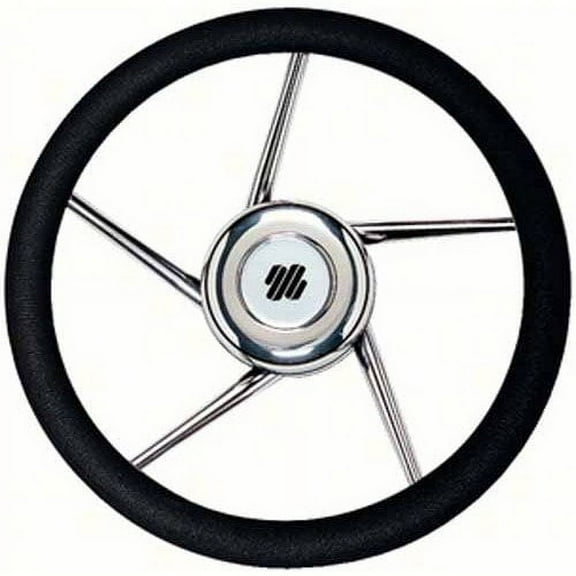 Uflex V01 Non-Magnetic Stainless Steel Steering Wheel - Black