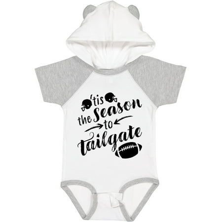 

Inktastic Tis the Season to Tailgate with Helmets and Football Gift Baby Boy or Baby Girl Bodysuit