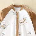 thumbnail image 5 of 2-3 Years Newborn Preemie Boys Girls Underwear Pajamas Rompers Home Clothes Baby Proof Sleeping Bag For Crawling Brown Bodysuit Baby Gift, 5 of 5