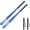 Blue-30", variant on DUNCHATY 28" Weighted Baseball Bat Swing Trainer, Heavy Carbon Steel Overload Practice Bat, Vibration-Absorbing Anti-Slip Grip, Youth Teen