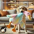 thumbnail image 2 of 19.69 Inch Soft Plush Stuffed Dog Toy, Suitable for Medium/Large Dogs, Chew-Resistant Plaything and Cuddle Companion，Soft Plush（Multicolor ）, 2 of 4