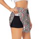 thumbnail image 1 of Balery Rose Mix Leopard 3 Pantalones cortos deportivos para mujer con forro y dos bolsillos, elásticos, para entrenamiento, gimnasio, yoga-Small, 1 of 7