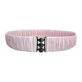 thumbnail image 2 of yuksok Elastic Waist Belt Elegant Cinch Band Trimmer for Sweater Puffer Coat Jacket Light Pink, 2 of 8