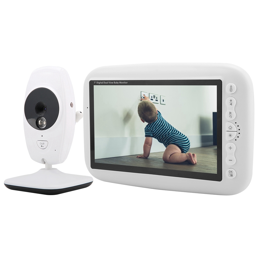 LHCER 100240V 7 Inch 720P IR Camera Wireless Baby Monitor