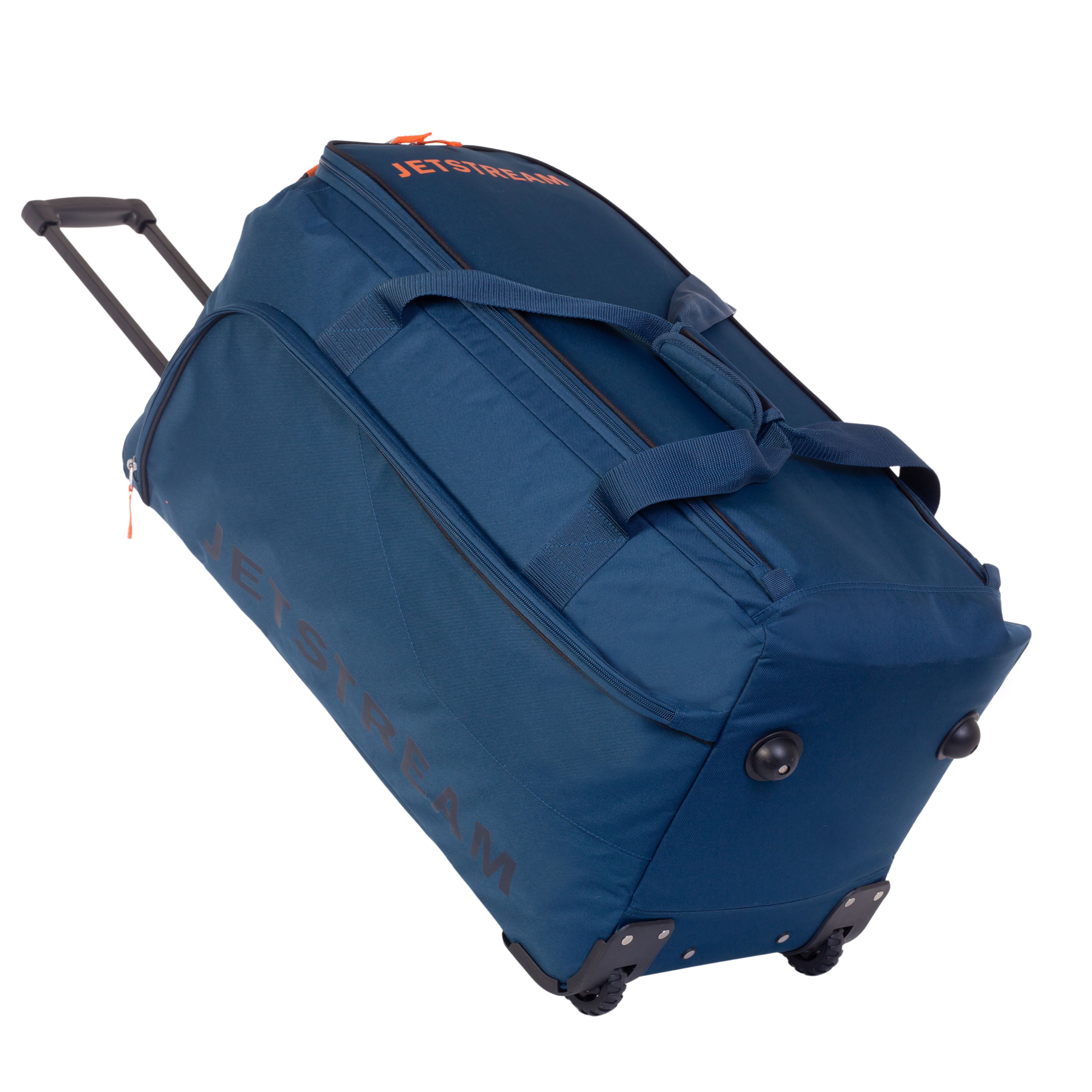 Jetstream 28" Large Wheeled Rolling Upright Duffel Bag with Trolley Handle, Blue