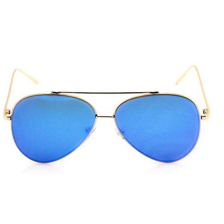 Elite - Mirrored Oversized Aviator Sunglasses for Men and  display picture 1