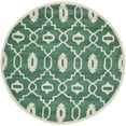 thumbnail image 5 of SAFAVIEH Chatham Ethan Geometric Wool Area Rug, Teal/Ivory, 5' x 8', 5 of 7
