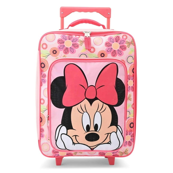 Fast Forward Minnie Mouse Girls Luggage 16" Soft Side Wheeled Pilot Case- Rolling Suitcase 16x12x5