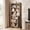 Light Brown, variant on 72 Inch Tall 6 Tier Farmhouse Bookcase with Door and Adjustable Shelves Light Gray