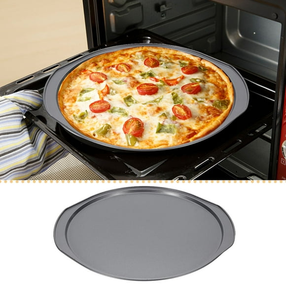 Xuewenshw Round Nonstick Steel Pizza Pan Gray Sheet Pan