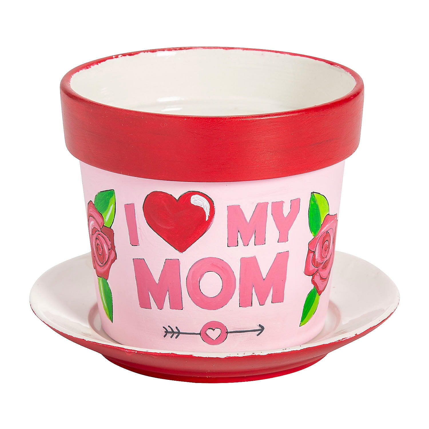 Color Your Own Mother’s Day Flower Pot - 6 Pieces
