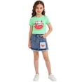 thumbnail image 2 of Shadoumai Girls 2 Piece Skirt Sets 6-14 Years Short Sleeve Y2K Tops and Skort with Built in Shorts Clothing Sets Summer Outfits, 2 of 4