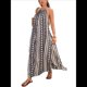 thumbnail image 1 of Vestido de Verano para Mujer, Informal, con Cuello Halter y Abertura Lateral, para Vacaciones y Resort. Negro S, 1 of 10