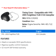 thumbnail image 2 of Timing Cover - Compatible with 1995 - 2005 Freightliner FL80 3126 Caterpillar 1996 1997 1998 1999 2000 2001 2002 2003 2004, 2 of 2