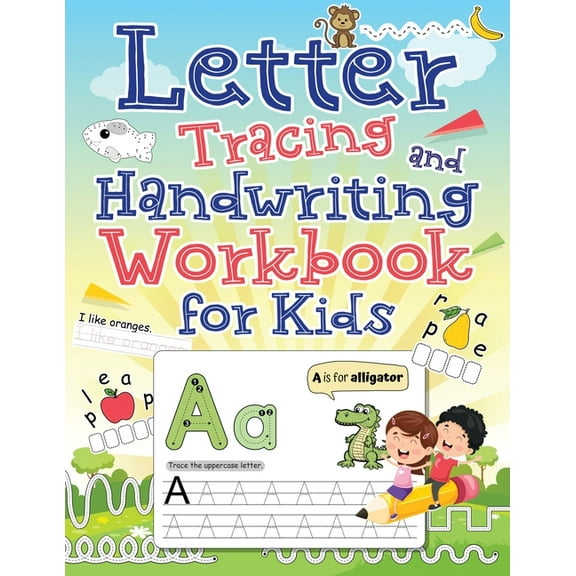 Letter Tracing and Handwriting Workbook for Kids, (Paperback)
