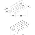thumbnail image 6 of Dark Coffee Upholstered Convertible Sofa Bed with Sinuous Springs, Modern Armless Sleeper for Small Spaces, 6 of 7
