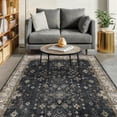 thumbnail image 1 of Hazo Haus Washable Black 7x10 Area Rug, 1 of 8