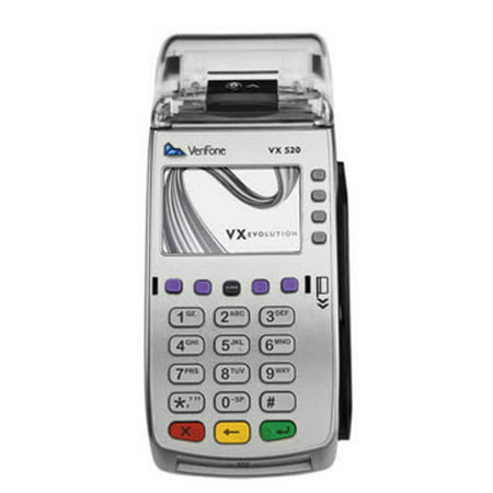 Verifone Vx520 DC EMV Credit Card Terminal (Credit Card Machines For Small Business Best Rates)