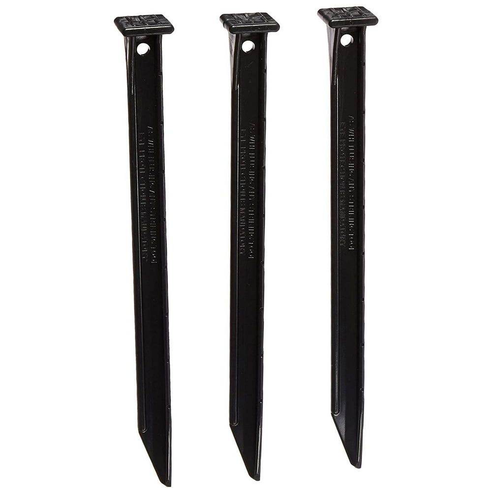 Master Mark Plastics 12103 ABS Plastic Stake Anchors For Landscape Edging, 10Inch, 3 Pack