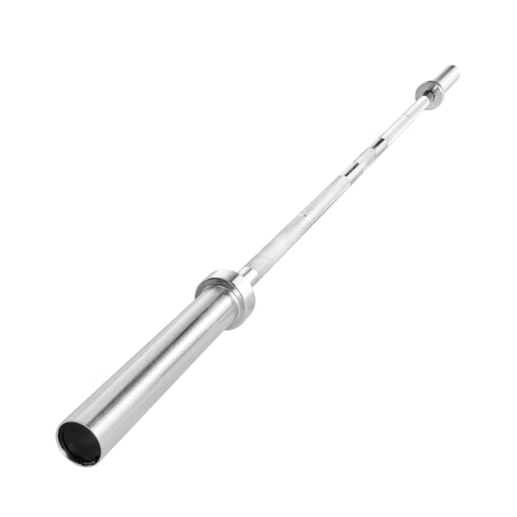 KFFKFF 6FT Barbell Bar, Compatible with 2-Inch Weight Plates, Chrome-Plated Design with Knurled Grip for Weight Training, Squats, Deadlifts, Bench Press, Curls, Overhead Press, Supports Up to 500lbs