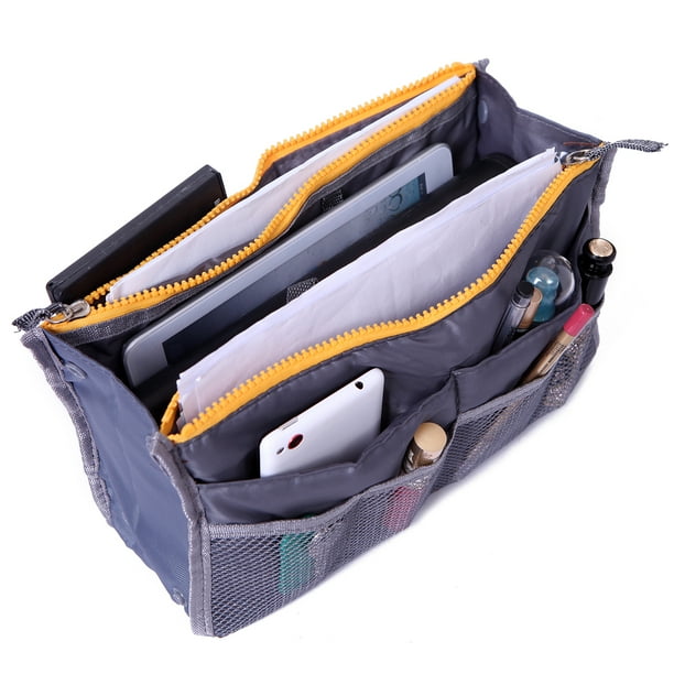 HDE HDE Expandable 13 Pocket Handbag Insert Purse Organizer with
