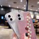 thumbnail image 4 of Funda para iPhone SE con pulsera de perlas suaves y purpurina, a prueba de golpes, para niñas, 4 of 8