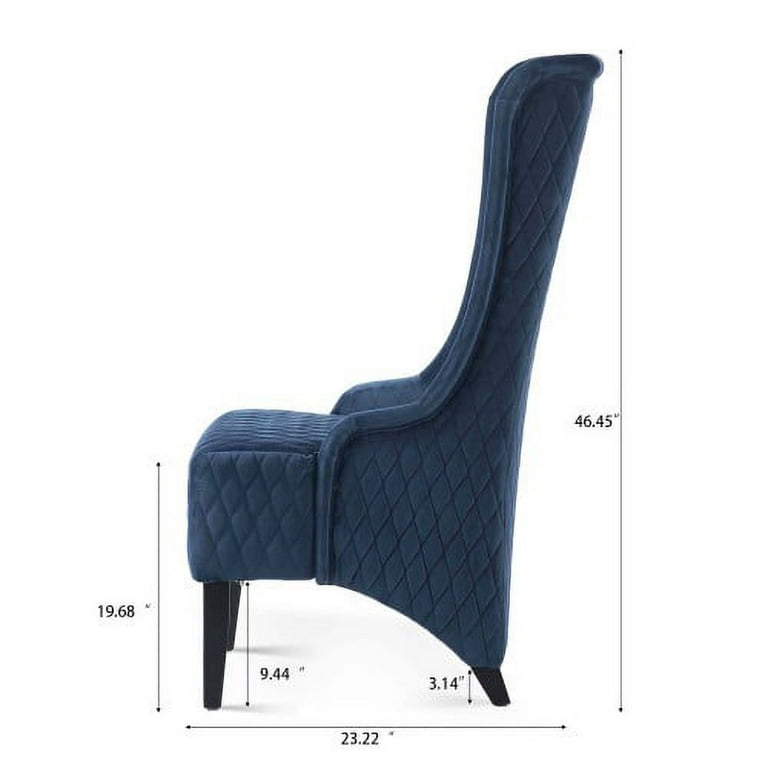 Fulocseny High Back Velvet Arm Chair,Modern Accent Chair 22 Wide Wing Back  Chair,Side Chair,Fabric Wingback Chairs,Contemporary Leisure Side Chair