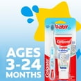 thumbnail image 3 of Colgate Baby Toothbrush and Fluoride Free Training Toothpaste Kit, Bubblefruit, 1.75 oz, 3-24 Months, 3 of 18