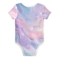 thumbnail image 2 of Mixture Colored with Purple Blue Pink Pure Cotton Bodysuit Short Sleeve Pajamas One-Piece Romper Unisex 18M, 2 of 6