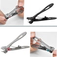 thumbnail image 3 of HOTBEST Thick Nail Clippers Wide Jaw Cutter, Toenails Fingernails, Stainless Steel Heavy, Seniors Adults, 3 of 7