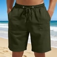 thumbnail image 2 of FINALGANG Mens Solid Color Elastic Waist Drawstring Shorts With Large Patch Pockets Relaxed Fit Quick Dry Lightweight For Fathers Day Gift Summer Daily Casual Wear Soft Bottoms, 2 of 5
