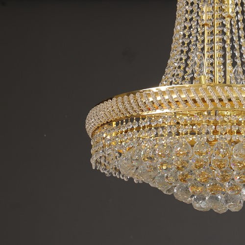 K9 Crystal Chandelier Pendant Light French Empire 40W Luxury Hanging Lamp
