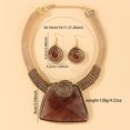 thumbnail image 3 of African Statement Necklace Earrings Set For Women Tribal Fashion Costume Jewelry Sets Big Resin Pendant Necklace Collar Choker Handmade Accessories, 3 of 3