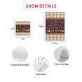 thumbnail image 7 of Vintage Coffee Time Kitchen Dish Towels for Drying Dishes Set of 2, Farmhouse Desserts Brwon White Plaid Waffle Weave Microfiber Hand Tea Bathroom Towels Quick Dry & Absorbent Towel 12x12, 7 of 7