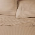 thumbnail image 2 of Egyptian Cotton 600 Thread Count Stripe Pillowcase Set, Beige, King by Superior, 2 of 4
