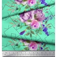 thumbnail image 3 of Soimoi Cotton Duck Fabric Watercolor Flower Geometric Printed Fabric 1 Yard 42 Inch Wide, 3 of 3