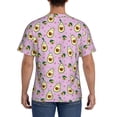 thumbnail image 3 of Bixox Men's Different Avocados Printed Short Sleeve Skinny Athletic T-Shirt, 3 of 6