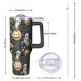 thumbnail image 2 of Nightmare Before Christmas Halloween Pattern Tumbler with Handle and Lid,40oz Double Wall Vacuum Insulated Tumbler,Cups Gift for Women and Men, 2 of 7