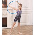 thumbnail image 5 of Aideaone Girl Gymnastic Leotards with Hair Scrunchie Sparkle Dance Unitards for 4-12Years, 5 of 7