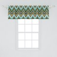 thumbnail image 2 of Ambesonne Ethnic Window Valance, Boho Zigzag Lines, 54" X 18", Multicolor, 2 of 3