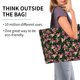 thumbnail image 2 of Disketp Rose Flowers Bolsa Tote Estampada para Mujer, Bolso de Hombro y de Mano para Compras y Viajes, 2 of 8