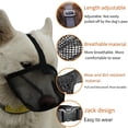 thumbnail image 3 of Tnobhg Dog Muzzle Adjustable Buckle Breathable Mesh MouthGuard Anti-biting Anti-barking Anti Mistake Eating Pet Muzzle for Medium Large Dogs Walks, 3 of 7
