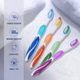 thumbnail image 4 of Cepillo de dientes DR.BRIGHT para adultos de tamaño mediano con raspador lingual, paquete de 8, 4 of 7