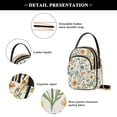 thumbnail image 4 of FORMRS Crossbody Bag for Women Quilted Travel Shoulder Cell Phone Purse with Chain Strap Handbag, Watercolor Wildflowers Pattern, 4 of 7