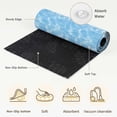 thumbnail image 6 of Round Area Rugs 4Ft, Blue Ocean Waves Non-Slip Washable Circle Rugs Carpet, Summer Sea Blue Coastal Indoor Outdoor Rug Floor Mats Throw Runner for Bedroom Living Room Bathroom, 6 of 8