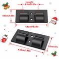 thumbnail image 4 of Chnmavx 10-Packs Christmas Light Clips, Hooks For Outdoor String Lights Clips, Heavy Duty Black Cable Clips with Waterproof Adhesive Strips, String Lights Cord Organizer Hooks For Party Decor, 4 of 11