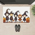 thumbnail image 3 of Halloween Decorations Wear-Resistant Welcome Door Mat Cute Halloween Characters Pumpkins Entryway Doormat - 19.7" X 31.5" Witches Halloween Front Porch Decor - for Home Patio Deco, 3 of 5